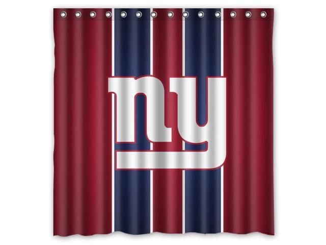 New York Giants 02 Nfl Design Polyester, New York Giants Shower Curtain