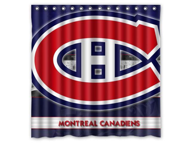 Montreal Canadiens 02 Nhl Design Polyester Fabric Bath Shower