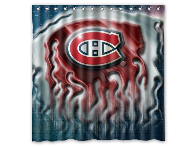 Montreal Canadiens 01 Nhl Design Polyester Fabric Bath Shower
