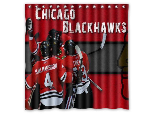 Chicago Blackhawks 02 Nhl Design, Chicago Sports Shower Curtain