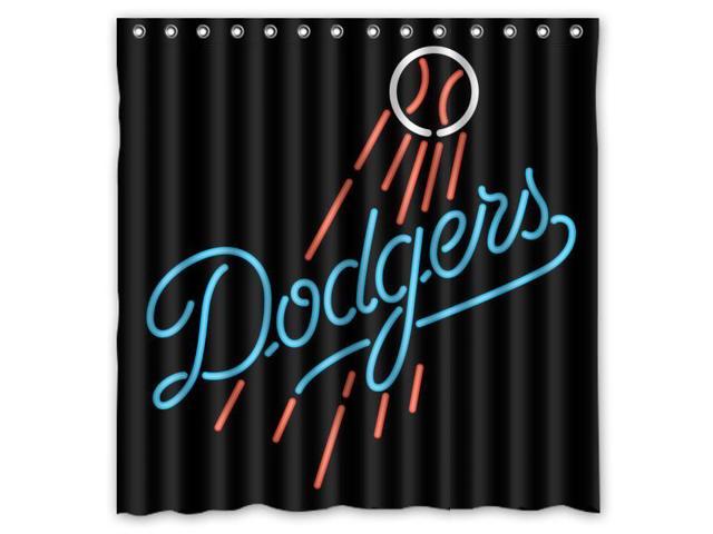 Los Angeles Dodgers 01 Mlb Design Polyester Fabric Bath Shower Curtain 180x180 Cm Waterproof And Mildewproof Shower Curtains Newegg Com