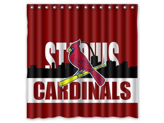 St Louis Cardinals 02 Mlb Design, St Louis Cardinals Shower Curtain Set