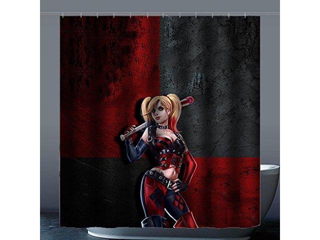 Joker Harley Quinn Design 66x72 Inch Bath Shower Curtains Newegg Com