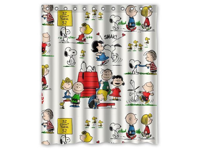 Snoopy Character Cartoon Design 60x72, Cartoon Character Shower Curtains