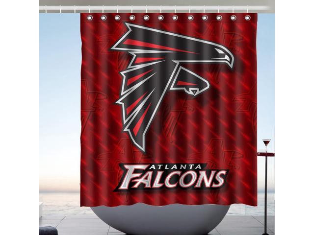 Atlanta Falcons Nfl Design 66x72 Inch Bath Shower Curtains