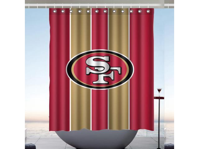 San Francisco 49ers 02 Nfl Design 60x72 Inch Bath Shower Curtains