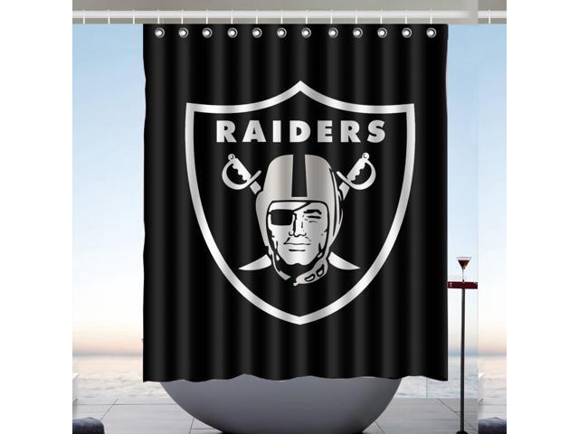 Oakland Raiders 01 Nfl Design 60x72 Inch Bath Shower Curtains
