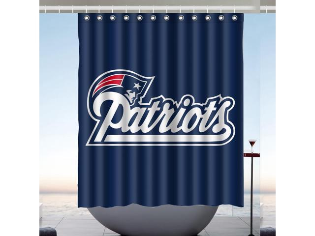 New England Patriots 02 Nfl Design 60x72 Inch Bath Shower Curtains