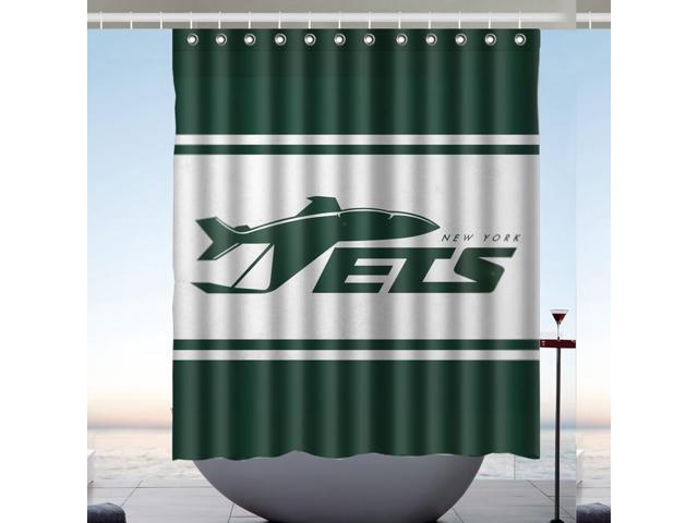New York Jets 01 Nfl Design 60x72 Inch Bath Shower Curtains