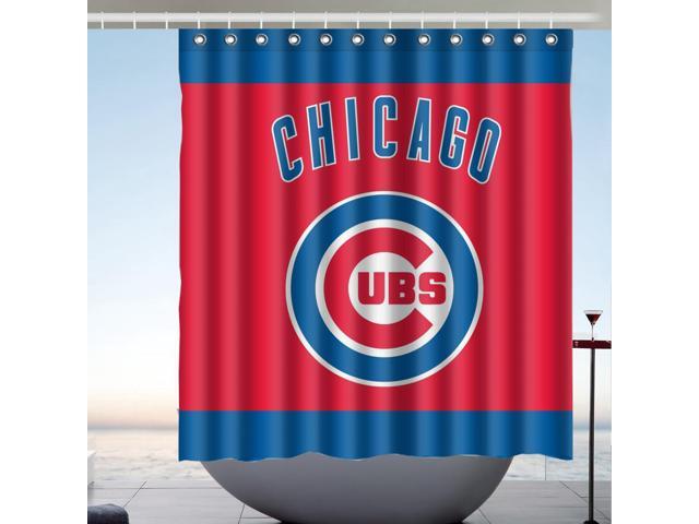 Chicago Cubs 02 Mlb Fans Bath Shower Curtain 66x72 Inch Newegg Com