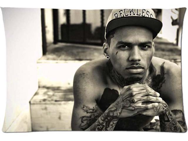 Chris Brown Style Pillow Case 20x30 Inch Zippered Pillowcase