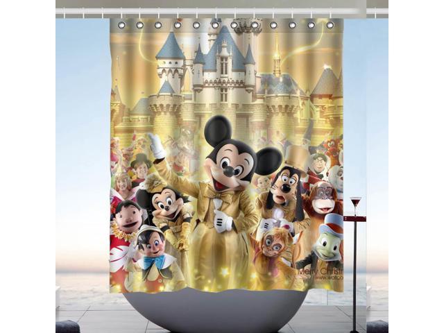Disney Castle And Micky Design, Disney Castle Shower Curtain