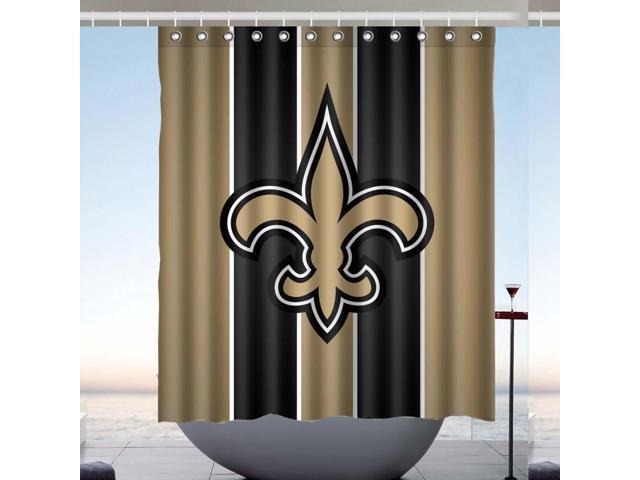 New Orleans Saints Nfl 02 Design Polyester Fabric Bath Shower