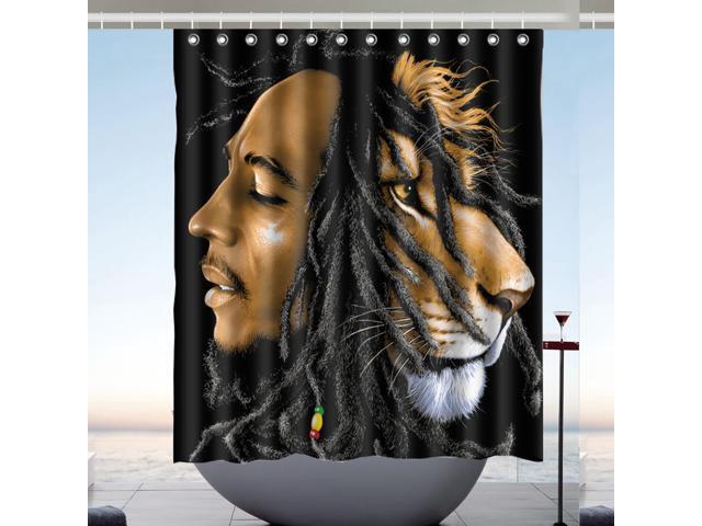Bob Marley Album Cover Custom Polyester Shower Curtains 60/"x72/" Inch