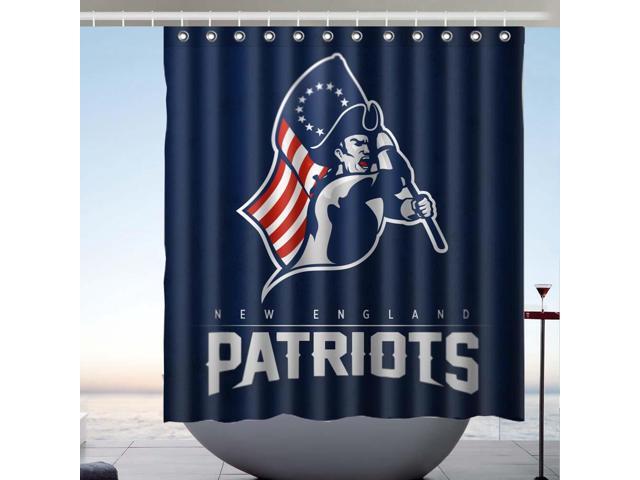 New England Patriots Nfl 05 Fans Bath Shower Curtain 66x72 Inch Newegg Com