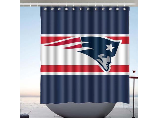 New England Patriots Nfl 02 Fans Bath Shower Curtain 66x72 Inch Newegg Com