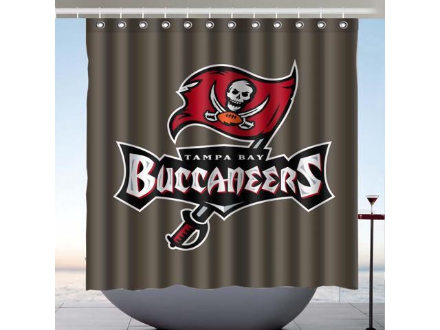 Tampa Bay Buccaneers Nfl 02 Design Polyester Fabric Bath Shower Curtain 180x180 Cm Newegg Com