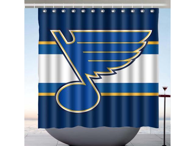 St Louis Blues Nhl 01 Design Polyester Fabric Bath Shower