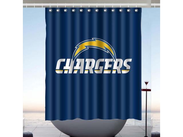 Los Angeles Chargers Nfl 02 Design Polyester Fabric Bath Shower