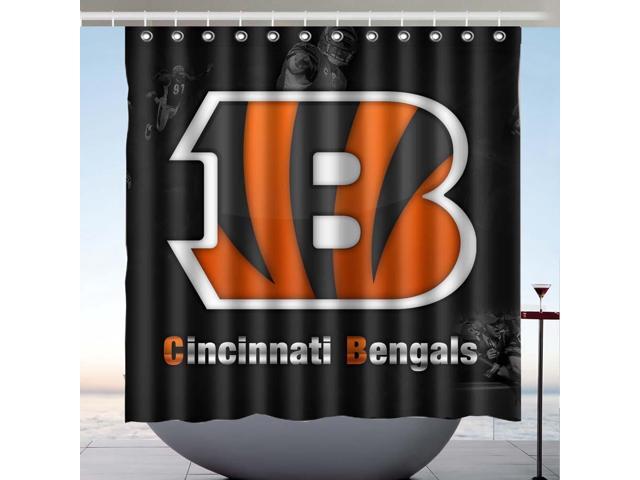Cincinnati Bengals Nfl 04 Design Polyester Fabric Bath Shower