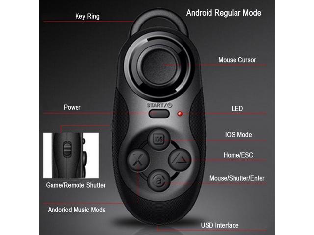 Multifunctional Bluetooth V3.0 Gamepad with Remote Shutter (Black)