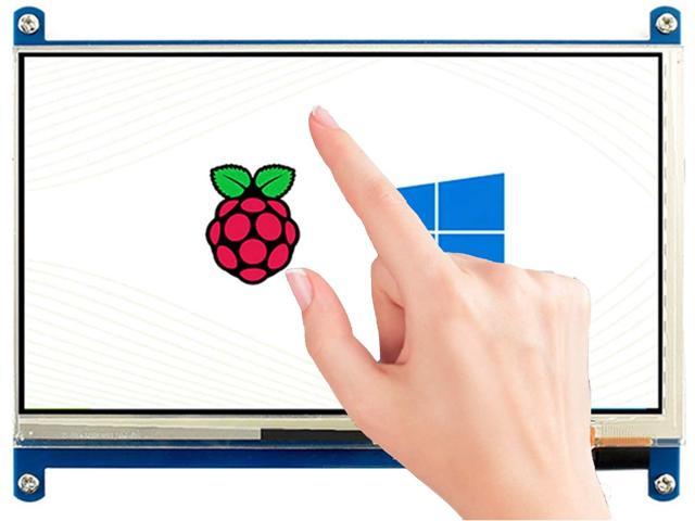 C 7inch HDMI LCD Display 7inch Capacitive Touch Screen HDMI LCD 1024 * 600 Rev 3.1 IPS Display Monitor for Raspberry Pi Banana Pi Banana Pro BB Black Support Windows 10/8.1/8/7 Various Systems 