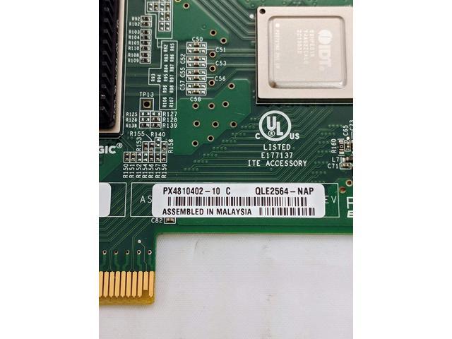 QLogic QLE2564 Fibre Channel Host Bus Adapter. 8GB Quad Port FC