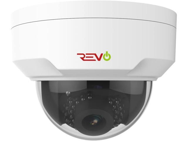 Revo America Ultra HD 4MP IP IK10 Vandal Proof Dome Security Camera - 100' Night Vision, IP66 Weather Resistant, 3DNR, ONVIF Compatible