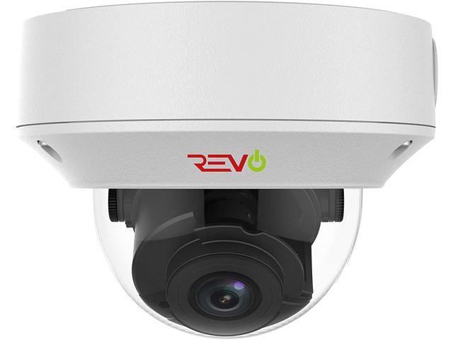 REVO America Ultra 4 Megapixel Night Vision IP Indoor/Outdoor Surveillance Dome Camera, White (RUCVD2810-1C)