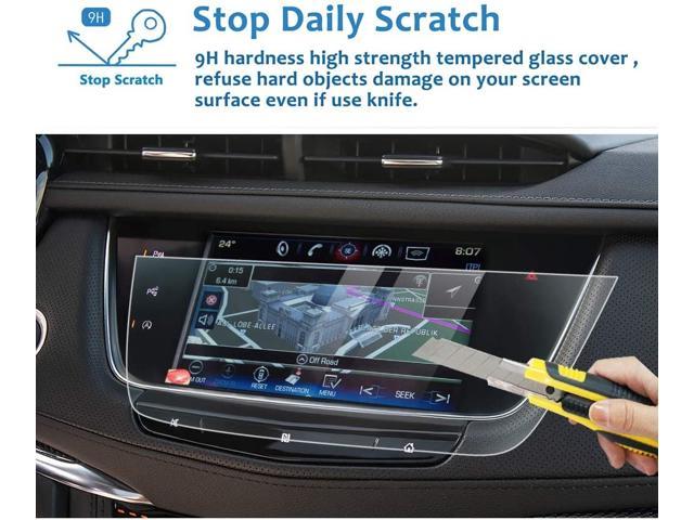 LFOTPP 2015-2018 Cadillac XT5 Car Navigation Screen Protector 9H Tempered Glass Infotainment Screen Center Touch Screen Protector Anti Scratch High Clarity 
