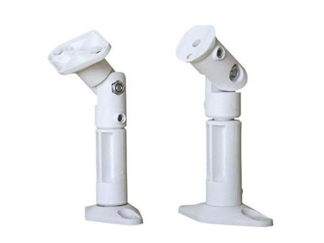 Videosecu One Pair Of White Satellite Speaker Mounts Brackets Mounting On Wall And Ceiling Bs3