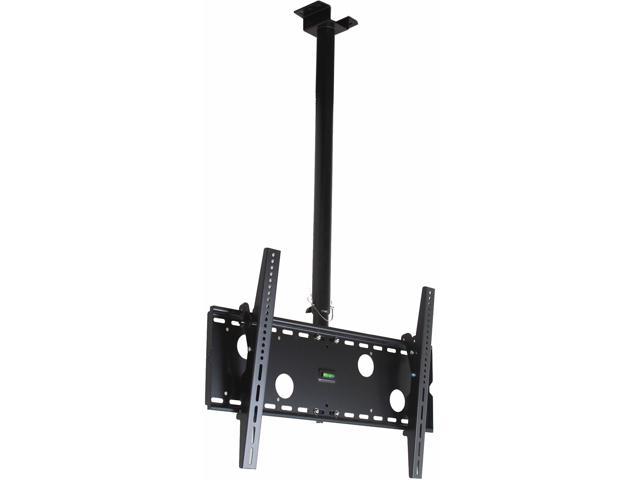 VideoSecu Tilt Swivel LCD LED UHD Ceiling TV Mount for most 40-70 inch Flat Panel Screen Plasma 3D HDTV with loading up to 132 lbs & Max VESA 700x400mm 1KW