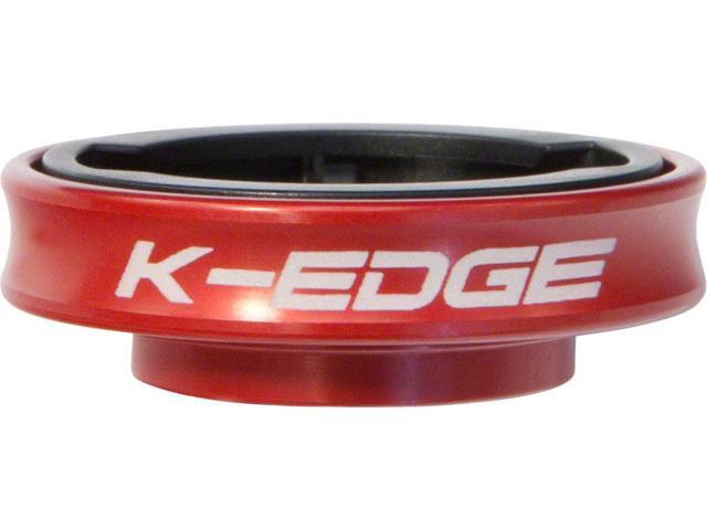 Black K-EDGE Gravity Cap Stem Mount for Garmin Quarter Turn Type Computers