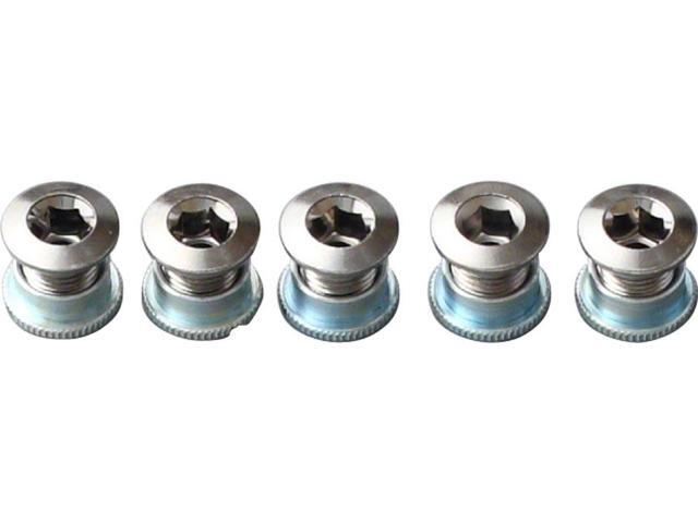 Origin8 Bicycle Chainring Bolt Set Double Steel Chrome