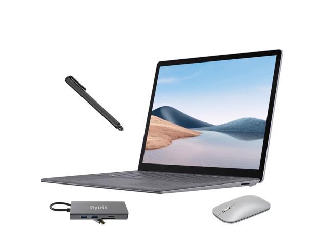 Microsoft Surface Laptop 4 15" Touchscreen Laptop Platinum, AMD 8-Core Ryzen 7 4980U,8GB RAM, 256GB SSD, Backlit, USB-C, Wi-Fi 6 w/Mytrix Digital Pen, Mobile Mouse, Mytrix USB-C 11-in-1 Hub
