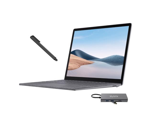 Microsoft Surface Laptop 4 13.5" Touchscreen Laptop Platinum, AMD 6-Core Ryzen 5 4680U (beat i7-1065G7), 8GB RAM, 256GB SSD, Backlit, USB-C, Wi-Fi 6 w/Mytrix Digital Pen, USB-C 11-in-1 Hub
