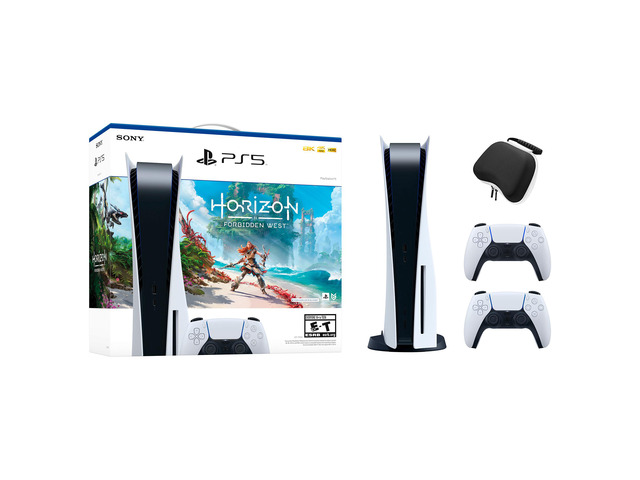 Hard Shell Horizont PlayStation 5 Disc Edition Horizon Forbidden West Bundle with Two ...