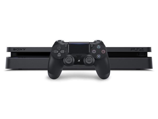 Sony PlayStation 4 Slim HDMI Black, Bundle with Console, Speed of 500GB Jet Gaming Ghost Mytrix Tsushima PS4 High