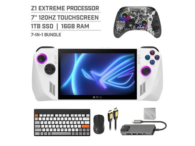 ASUS ROG Ally 1TB Gaming Handheld 7-inch Touchscreen 120Hz FHD 1080p AMD Ryzen Z1 Extreme Processor, Mytrix Zero-Kirin Wireless Pro Controller, Hub, Keyboard & Mouse Combo, 7 in 1 Bundle