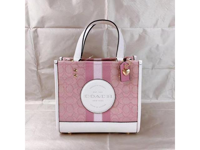 coach dempsey tote pink