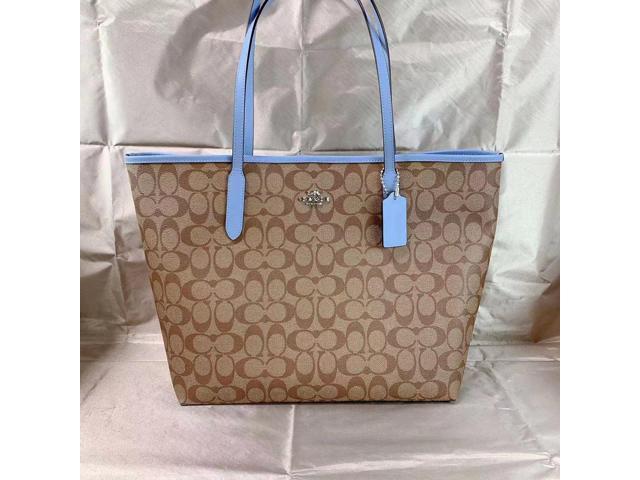 coach town tote blue