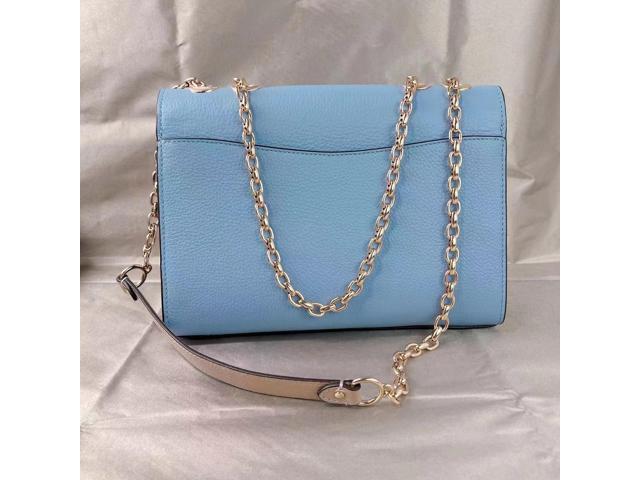 Coach C8594 Lane Shoulder Bag In Colorblock In Gold/Marble Blue