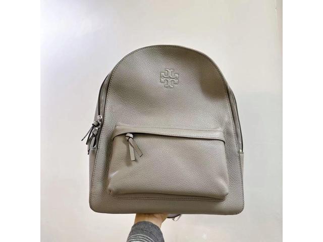 TORY BURCH FRENCH GRAY LEATHER BACKPACK 