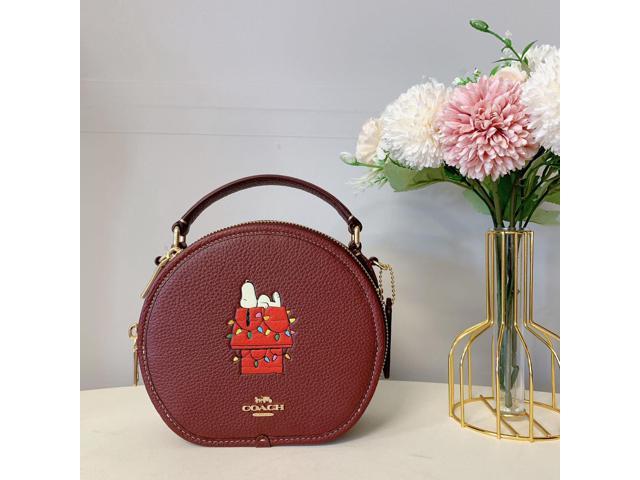 Coach x Disney Mickey and Flowers Leather Shoulder Bag