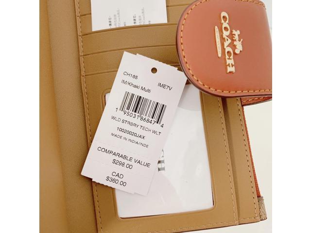 Coach NWT Tech Wallet In Signature Canvas With Wild Strawberry Print - $141  New With Tags - From Juli