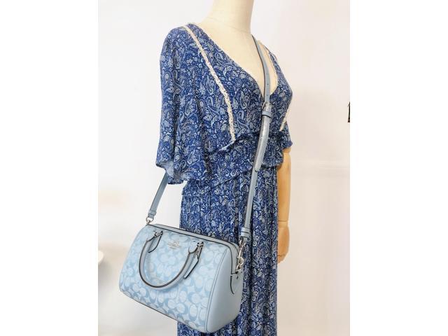 Coach Outlet Rowan Satchel In Signature Chambray in Blue