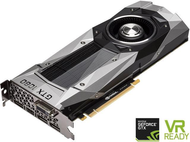 NVIDIA GeForce GTX 1080 Founders Edition, 8GB GDDR5X Graphics Card