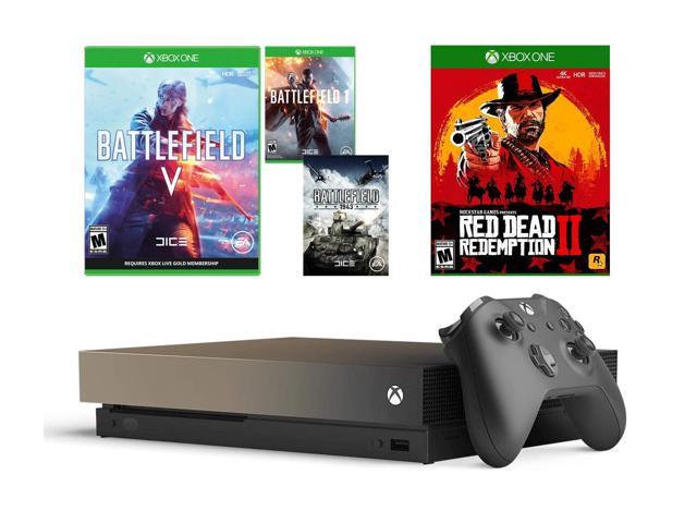 xbox one x battlefield v gold rush special edition