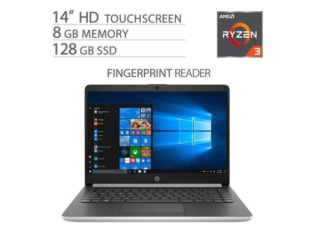 HP 14" Touchscreen Home and Business Laptop Ryzen 3-3200U, 8GB RAM, 128GB M.2 SSD, Dual-Core up to 3.50 GHz, Vega 3 Graphics, RJ-45, USB-C, 4K Output HDMI, Bluetooth, WebCam, 1366x768, Win 10