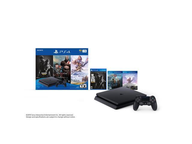 Sony Playstation 4 Slim 1tb Only On Playstation 3 Games Bundle God Of War The Last Of Us Remastered And Horizon Zero Dawn Complete Edition Newegg Com